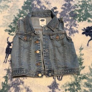 Old Navy Blue Denim Kids Vest